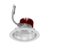 Elco Lighting E618L3040HW2-F 6" LED Light Engine with Adjustable Trim, Color Temperature 4000K, Lumens 3000lm, Beam Angle 38º lens, Haze with White Finish