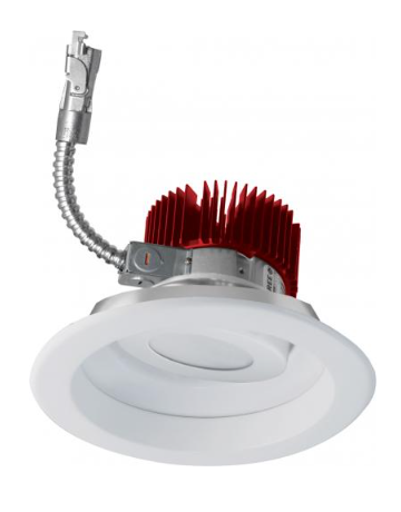 Elco Lighting E618L3030W2 6" LED Light Engine with Adjustable Trim, Wattage 31W, Color Temperature 3000K, Lumens 3000 lm, Beam Angle 60°, All White