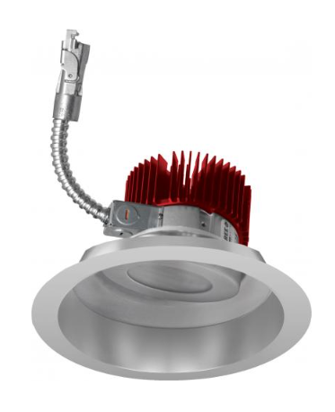 Elco Lighting E618L6030H2 6" LED Light Engine with Adjustable Trim, Wattage 71.4W, Color Temperature 3000K, Lumens 6000 lm, Beam Angle 60°, All Haze (Semi-Specular)