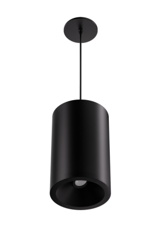 Elco Lighting E629PB-11HC 6″ Koto Sylo™ Adjustable Pendant, Color Temperature Human Centric, Lumens 1050 lm, Dimming Triac/ELV, Beam Angle 38°, All Black