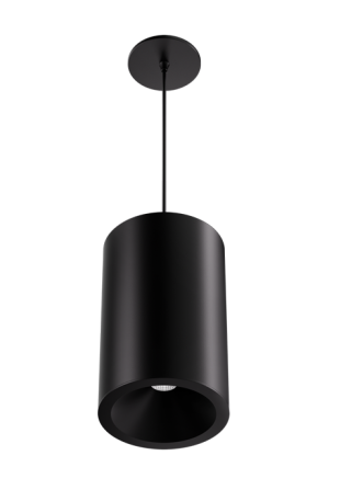 Elco Lighting E648PB-0924 6″ Koto Sylo™ Fixed Pendant, Color Temperature 2400K, Lumens 950 lm, Dimming Triac/ELV, Beam Angle 38°, All Black