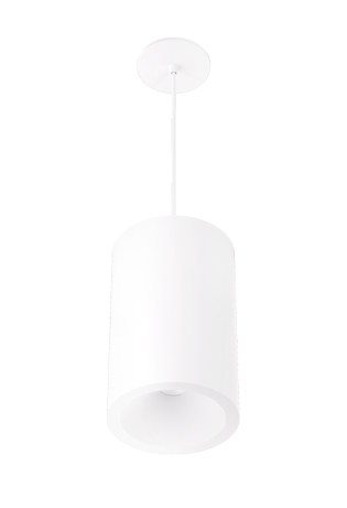 Elco Lighting E648PW-1124 6″ Koto Sylo™ Fixed Pendant, Color Temperature 2400K, Lumens 1060 lm, Dimming Triac/ELV, Beam Angle 38°, All White