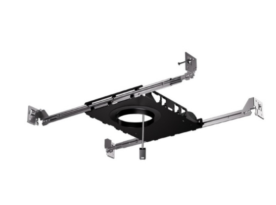 ELCO Lighting E6CKT25DX-EM 6 Inch New Construction Plaster Frame Housing with 90 Minute Emergency Battery Backup, 2500 Lumens, 23W