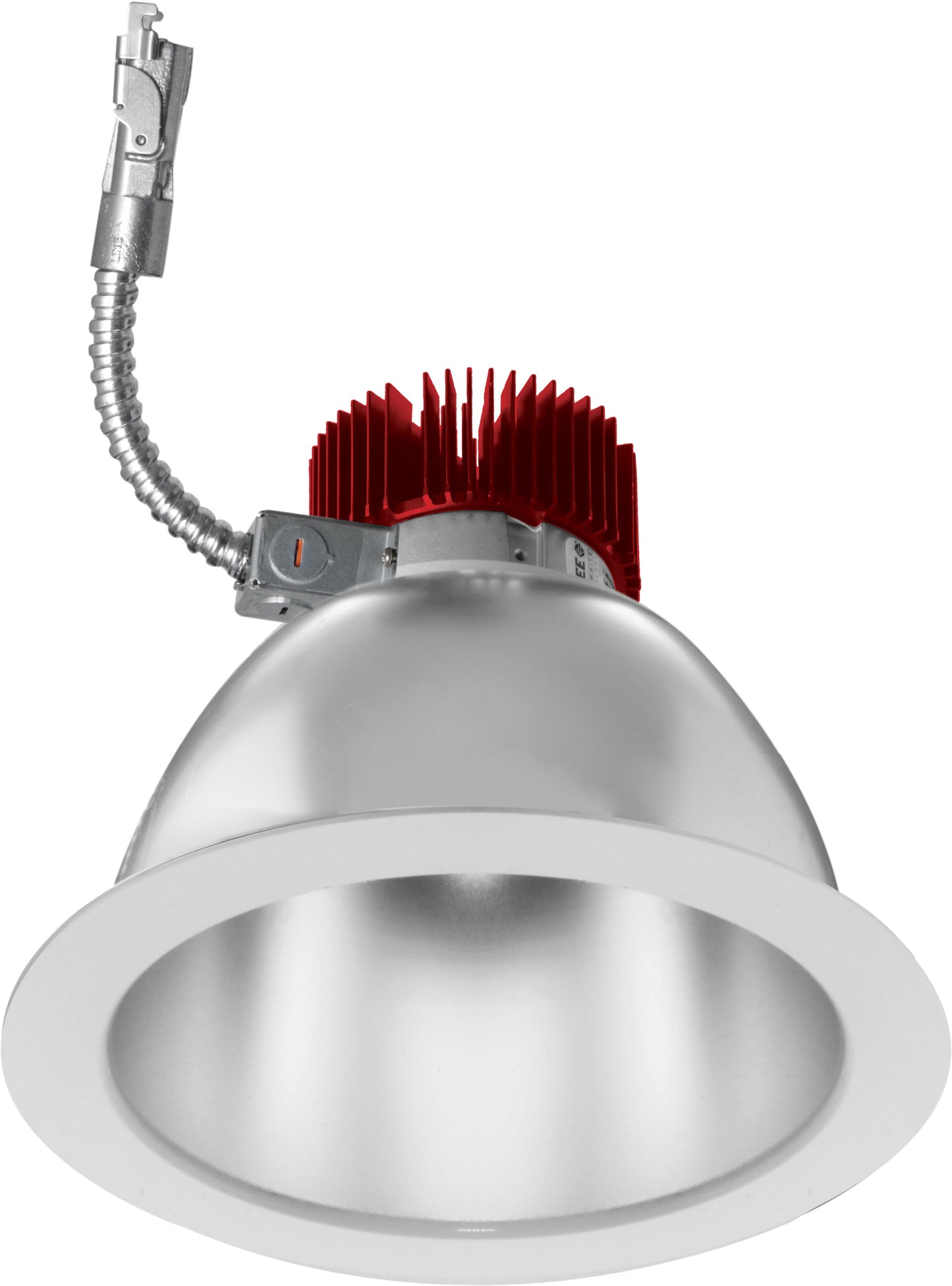 Elco Lighting E810L2030HW2 8" Reflector LED Light Engine Trims, 2000 lm, 3000K CCT, Gen 2, Beam Angle 60 Degree, Haze with White Trim Finish