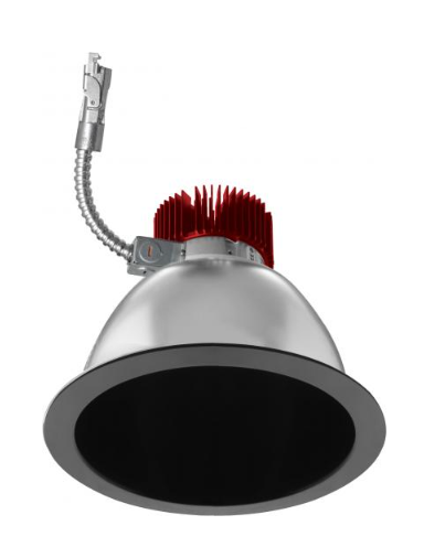 Elco Lighting E810L3027B2 8" Reflector LED Light Engine Trims. Wattage 31W, Color Temperature 2700K, Lumens 3000 lm, Beam Angle 60°, All Black
