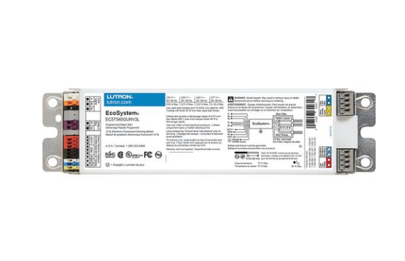 Lutron EC5T540GUNV3L EcoSystem 10% 3-Wire and EcoSystem Link T5 Twin Tube 3-Lamp Ballast 1.00 G-Can 40W 120/277V