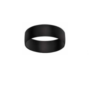 Eurofase Lighting ECO1R02RF1035WCLBK Small Aperture Trumpet Shaped Recessed Downlight With Black Mount Ring, CCT 3500K, White Clear Diffusers