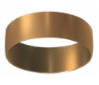 Eurofase Lighting ECO1R01RF1530WCLCP Small Aperture Trumpet Shaped Recessed Downlight With Copper Mount Ring, CCT 3000K, Black Clear Diffusers