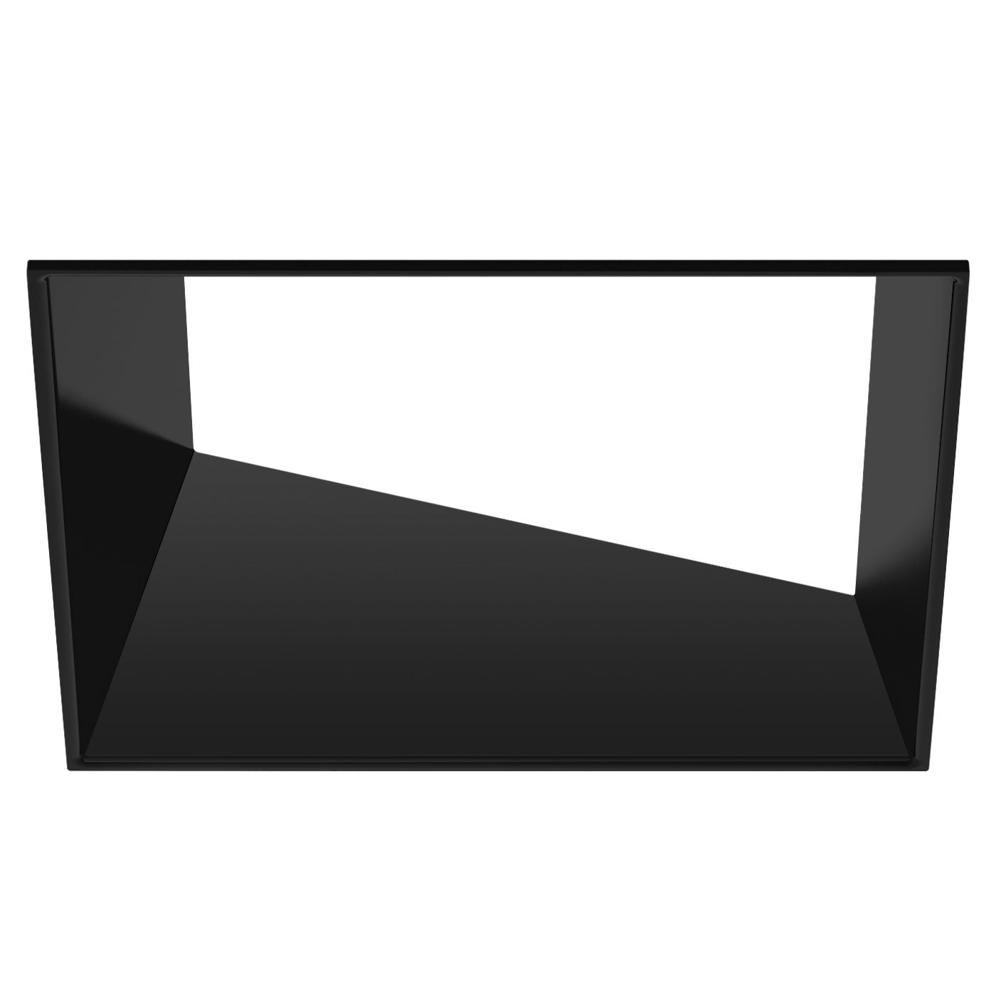 CSL Lighting ED3-KSASTBK ECO 3in Square Adjustable Flangeless Trim, Black Finish
