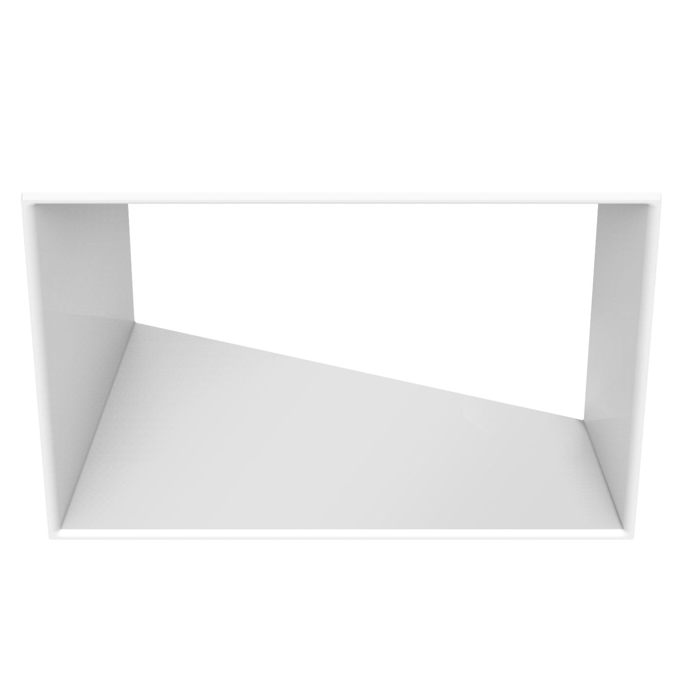 CSL Lighting ED3-KSASTWT ECO 3in Square Adjustable Flangeless Trim, White Finish