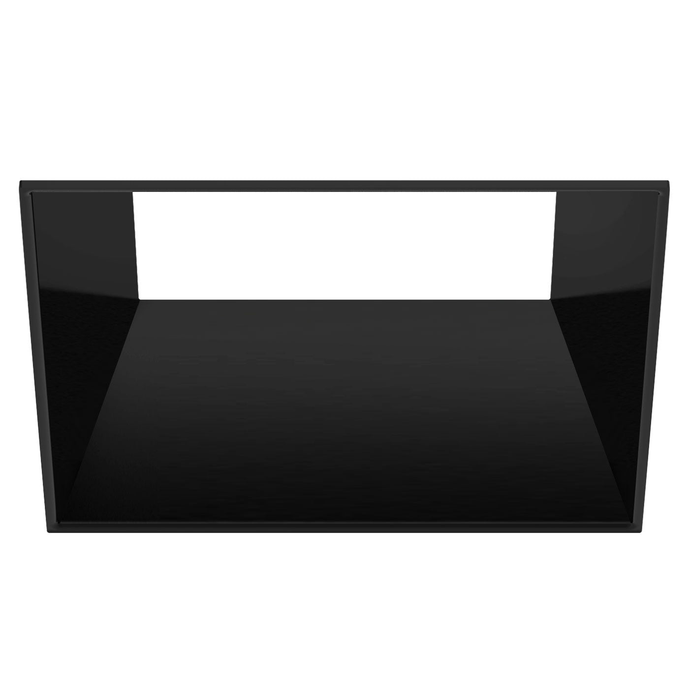 CSL Lighting ED3-KSFSTBK ECO 3in Square Fixed Flangeless Downlight Trim, Black Finish