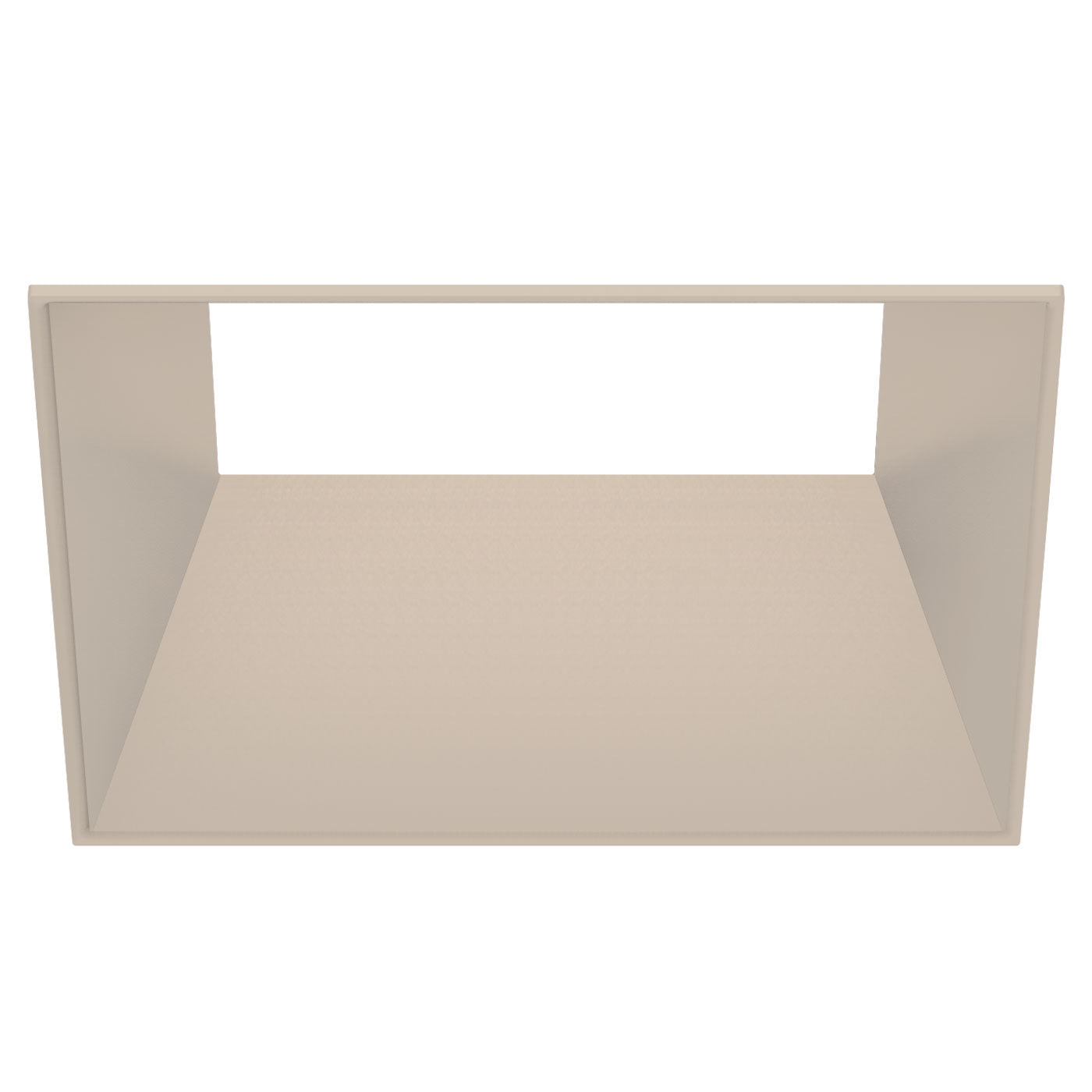 CSL Lighting ED3-KSFSTCN ECO 3in Square Fixed Flangeless Downlight Trim, Champagne Finish