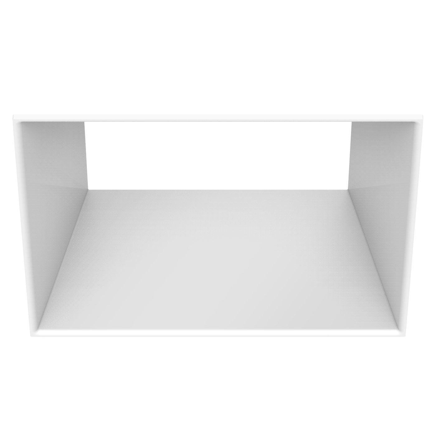 CSL Lighting ED3-KSFSTWT ECO 3in Square Fixed Flangeless Downlight Trim, White Finish