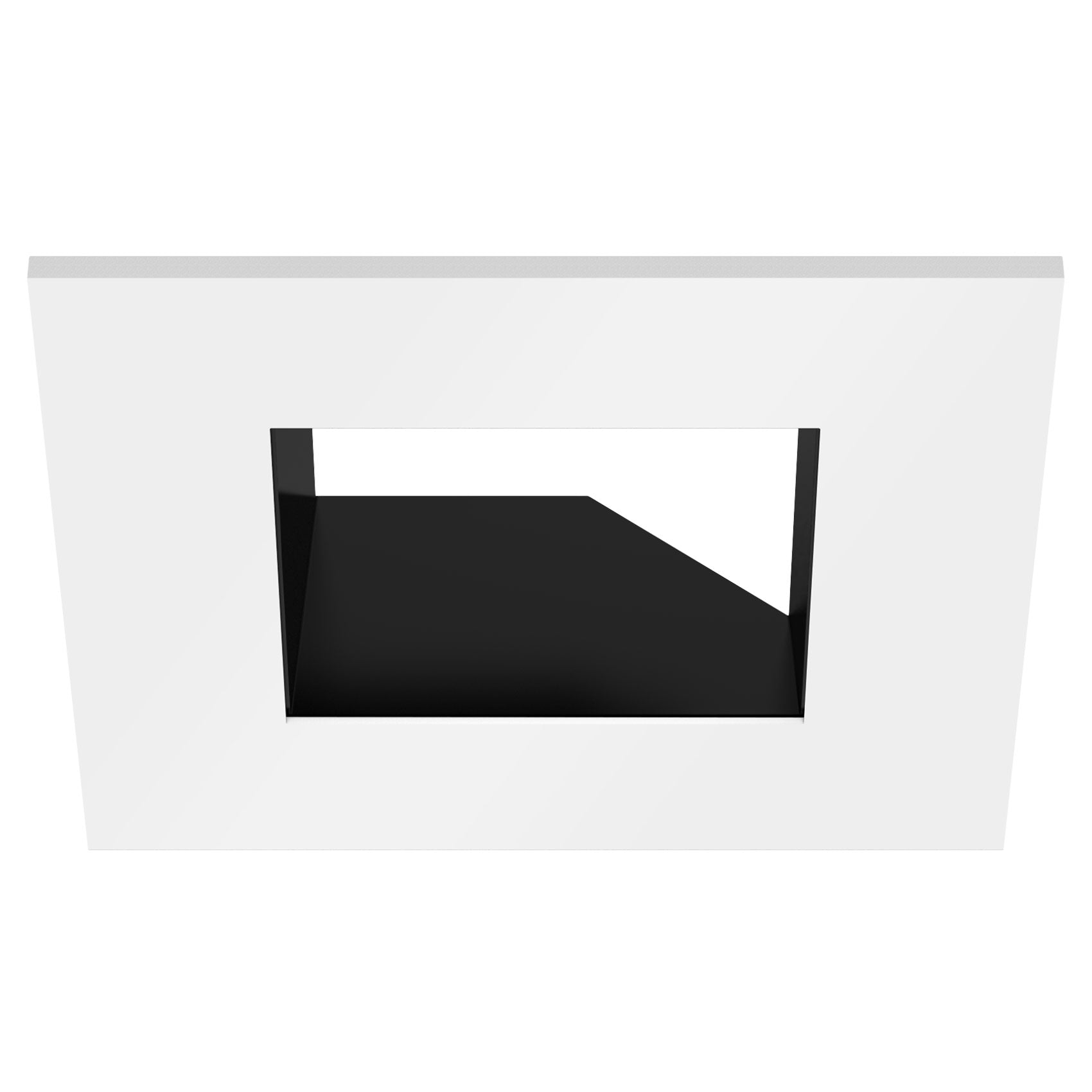 CSL Lighting ED3-SASTBW ECO 3in Square Adjustable Trim, White, Black Finish