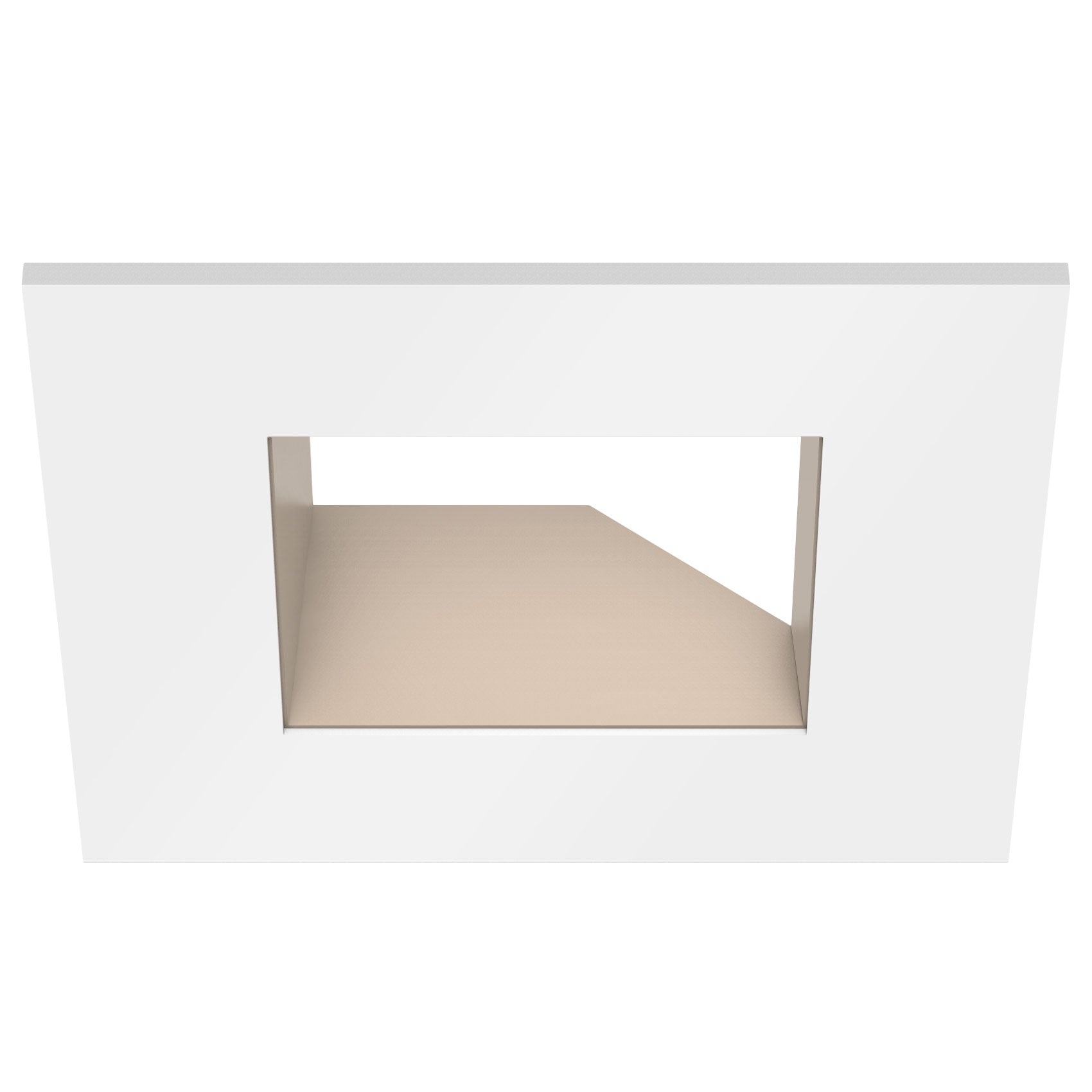 CSL Lighting ED3-SASTCW ECO 3in Square Adjustable Trim, White / Champagne Finish