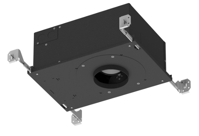 CSL Lighting ED3LAIC-309050-12S2 ECO 3inch Adjustable New Construction IC Air-Tight Housing, Lamp Color 3000K, Wattage 12W, Beam Angle 50°, Black Finish
