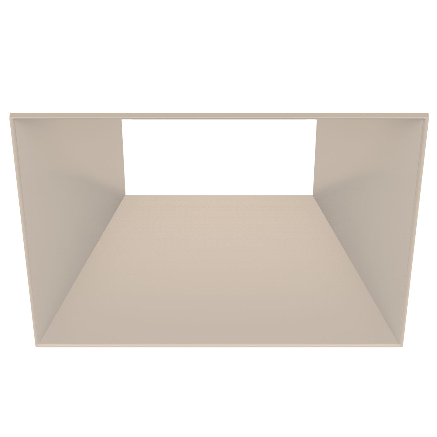 CSL Lighting ED5-KSFSTCN ECO 5in Square Fixed Flangeless Downlight Trim, Champagne Finish