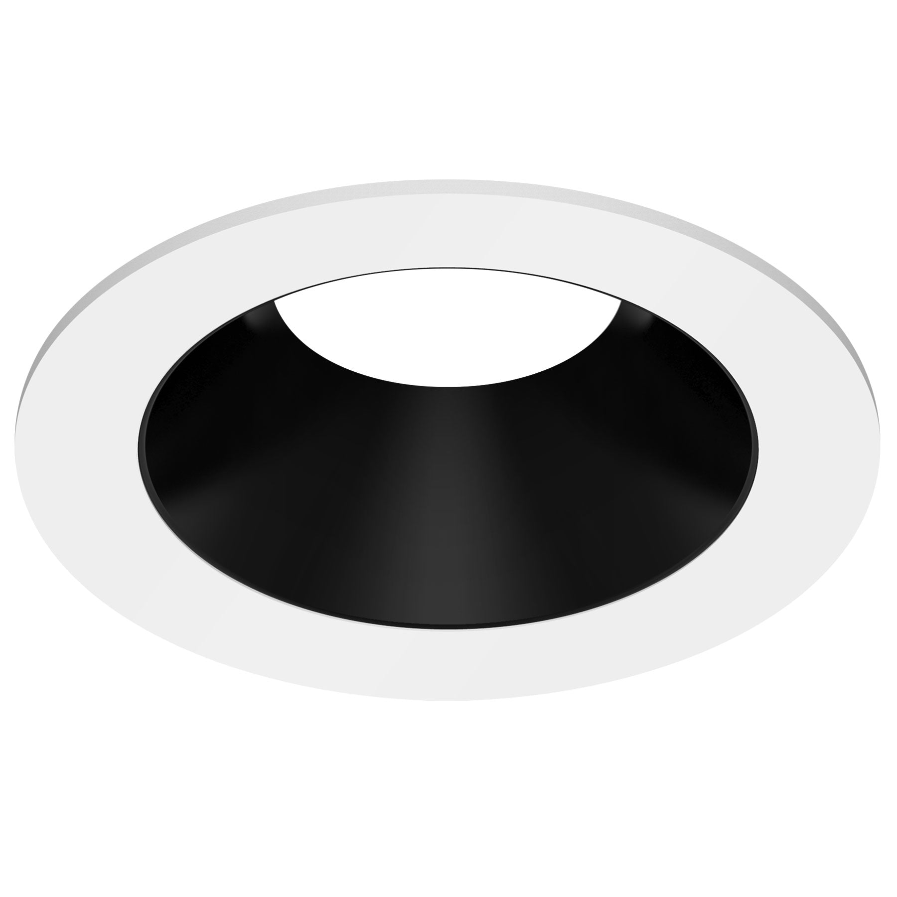 CSL Lighting ED5-RFSTBW ECO 5in Round Fixed Downlight Trim, White / Black Finish