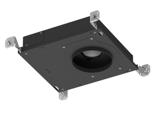 CSL Lighting ED5SNIC-309050-25S ECO 5in Shallow New Construction IC Housing, Wattage 24W, Color Temperature 3000K, Beam Angle, 50°, Black Finish