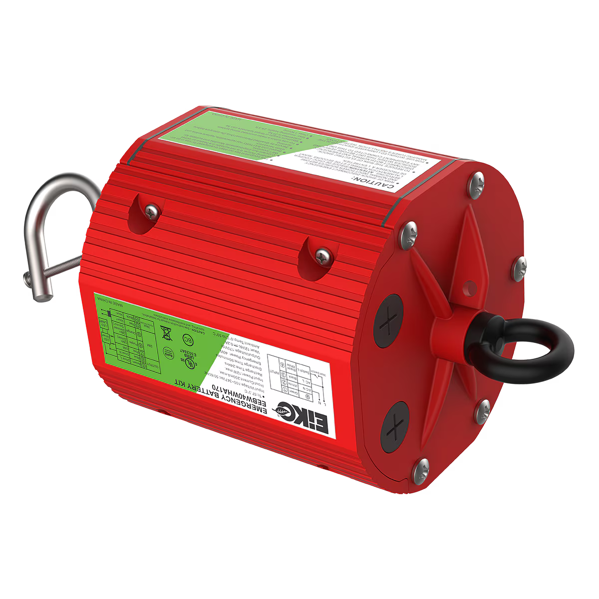 Eiko EEBW40WVA500 Emergency Battery External 40W 277-480VAC 310-500VDC Cylinder IP65 CEC Compliant