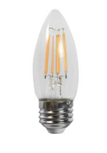 MaxLite EF3.5BA10D930/JA8 LED Enclosed Filament BA10 DIM 90CRI, Wattage 3.5W, Color Temperature 3000K, JA8 GEN 1