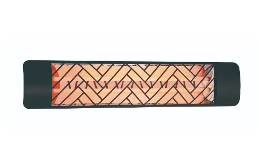 Eurofase Lighting EF50277B1 EF50 Series 9 X 8 inch Black Electric Patio Heater in Chevron