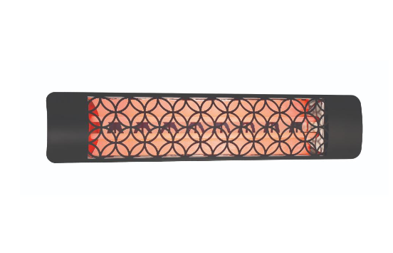 Eurofase Lighting EF50277B2 EF50 Series 9 X 8 inch Black Electric Patio Heater in Clover