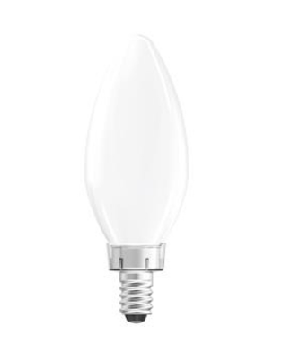 MaxLite EFF3.5B1027C/3P/WS 3.5 Watt Enclosed Frost Filament Light Bulb B10 Dim 2700K 3 Pack Wingstack Blunt Tip Candle