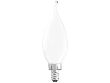 MaxLite EFF3.5BA1027C Filament Lamps Enclosed Frost Filament 3.5 Watt Ba10 Dim 2700k Bent Tip Candle