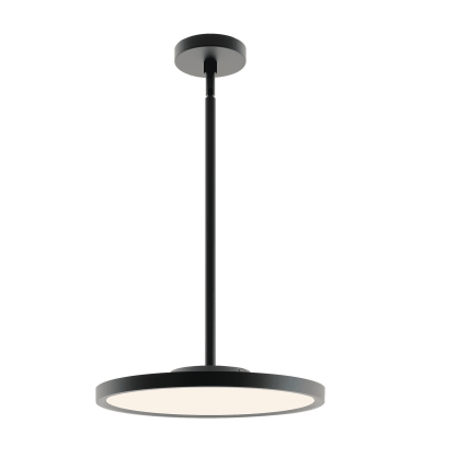 AFX Lighting EGRP16LAJUDBK Edge Round 16 Inch Wide LED Pendant Light, Watt 30W, Selectable CCT 3000K, 4000K, 5000K Black Finish