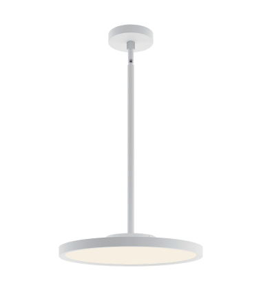 AFX Lighting EGRP16LAJUDWH Edge Round 16 Inch Wide LED Pendant Light, Watt 30W, Selectable CCT 3000K, 4000K, 5000K White Finish