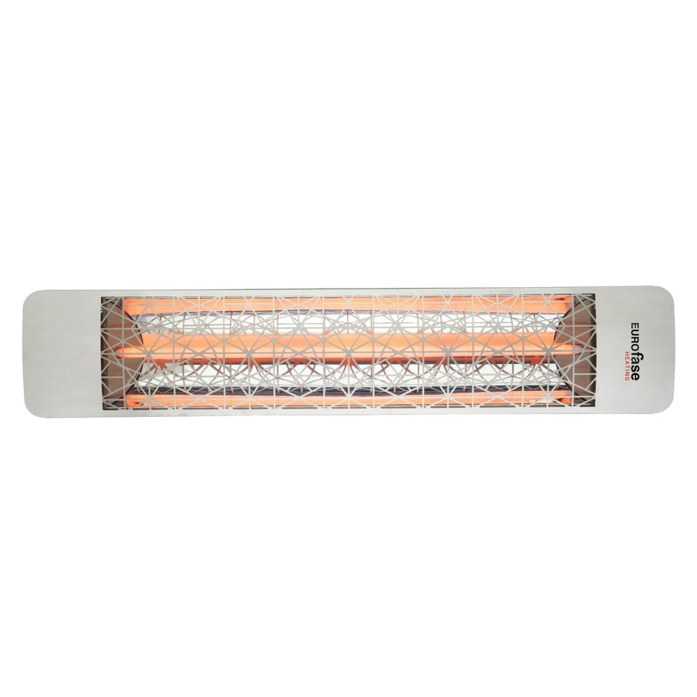 Eurofase EF20240S4 Single Element 39 Inch 2000 Watt Electric Patio Heater Having Astra Decor Plate - Stainless Steel