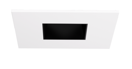 Elco Lighting EKCL2541B Pex™ 2" Square Reflector, Black with White Trim
