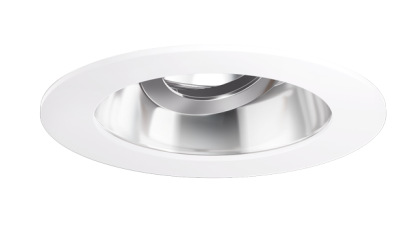 Elco Lighting EKCL3629C Pex™ 3" Round Adjustable Reflector, Chrome with White Trim