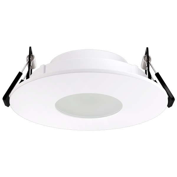 Elco Lighting EKCL4125W 4″ Pex™ Canless Adjustable Pinhole w/Frosted Lens – 25°-35° Tilt, Twist-On Design for Ceilings Up to 1.25″, 2″ Pinhole, 5″ O.D., Damp Rated, All-White