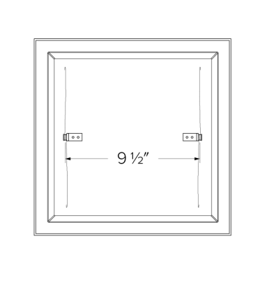 Elco Lighting EL1212CT5W 12" Square LED Retrofit with 5-CCT Switch, Lumens 1450 lm, Multi Color Temperature, White Finish
