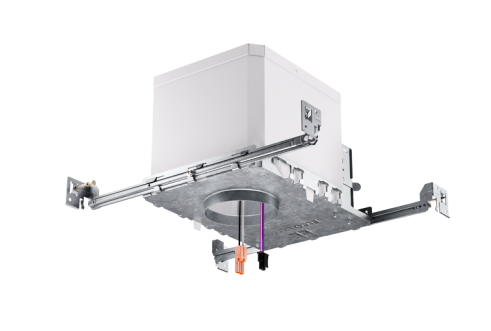 Elco Lighting EL276ICDXA 2" 0-10V MAX. Adjustability IC Airtight New Construction Housing, 0-10V/Triac/ELV