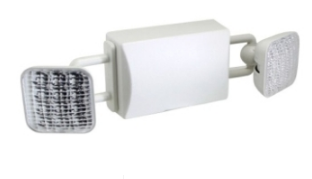 ORBIT EL2JL-B Two-Head Ball-Joint Led Emergency Light Square Heads Black Housing