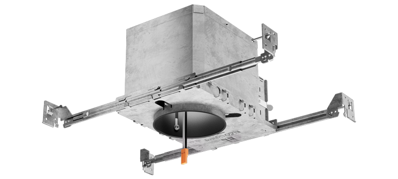 Elco Lighting EL485ICA-EM7 4" Max. Adjustability New Construction IC Airtight Housing – 120V – Triac/ELV Dimmable – Emergency Backup