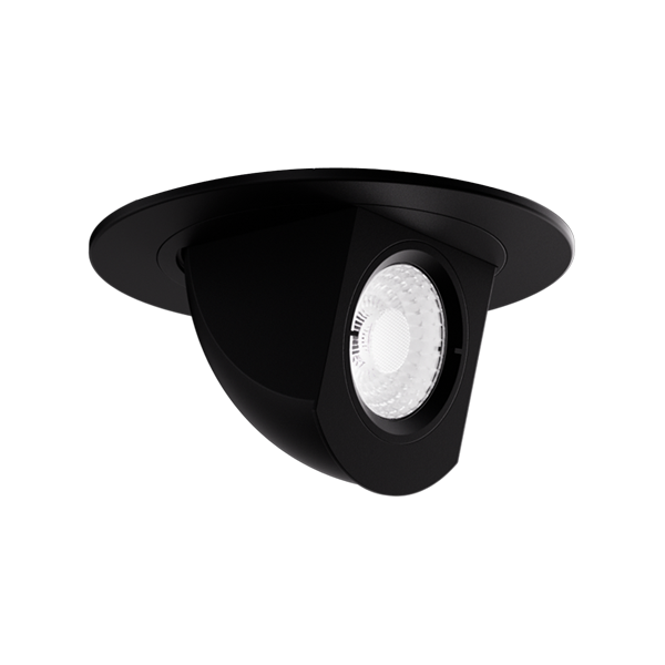 Elco Lighting EL49730B2 4" Round LED Adjustable Pull-Down Insert (2nd Generation) - 11W - 950 LM - 3000K - 120V - Black