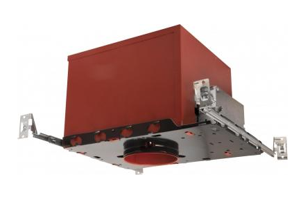 Elco Lighting EL49FICA-GU10 4" Fire Rated New Construction Housing, Lamp Type GU10, Wattage 35W, Voltage 120V