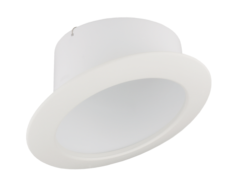 Elco Lighting EL617W 6" Sloped Reflector with Coil Springs Trim, All White