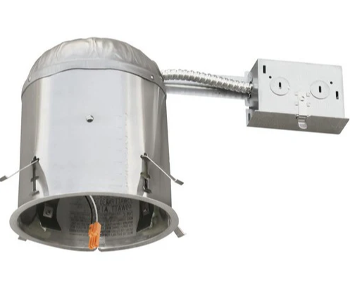 ELCO Lighting EL770RICA-EM5 24W 6 Inch IC Airtight Remodel Dedicated Housing 120 or 277V, Emergency Battery Backup