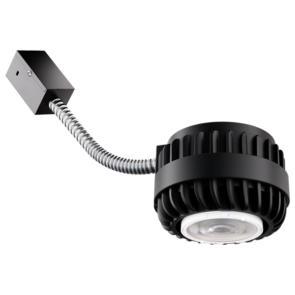 Elco Lighting ELB25RCT5 Birch™ High Lumen LED Module - 16W/23W/30W Selectable, 1500-2500 Lumens, 2700K-5000K CCT Adjustable, 35°-85° Beam, 0-10V Dimming, 120/277V, CRI 93+, Damp Rated, Black