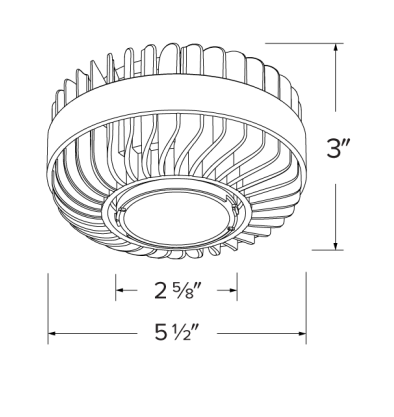 Elco Lighting ELB50R35 Birch™ High Lumen LED Module, Color Temperature 3500K, Lumens 3200, 4000, 5000 lm, Beam Angle 22° to 50°
