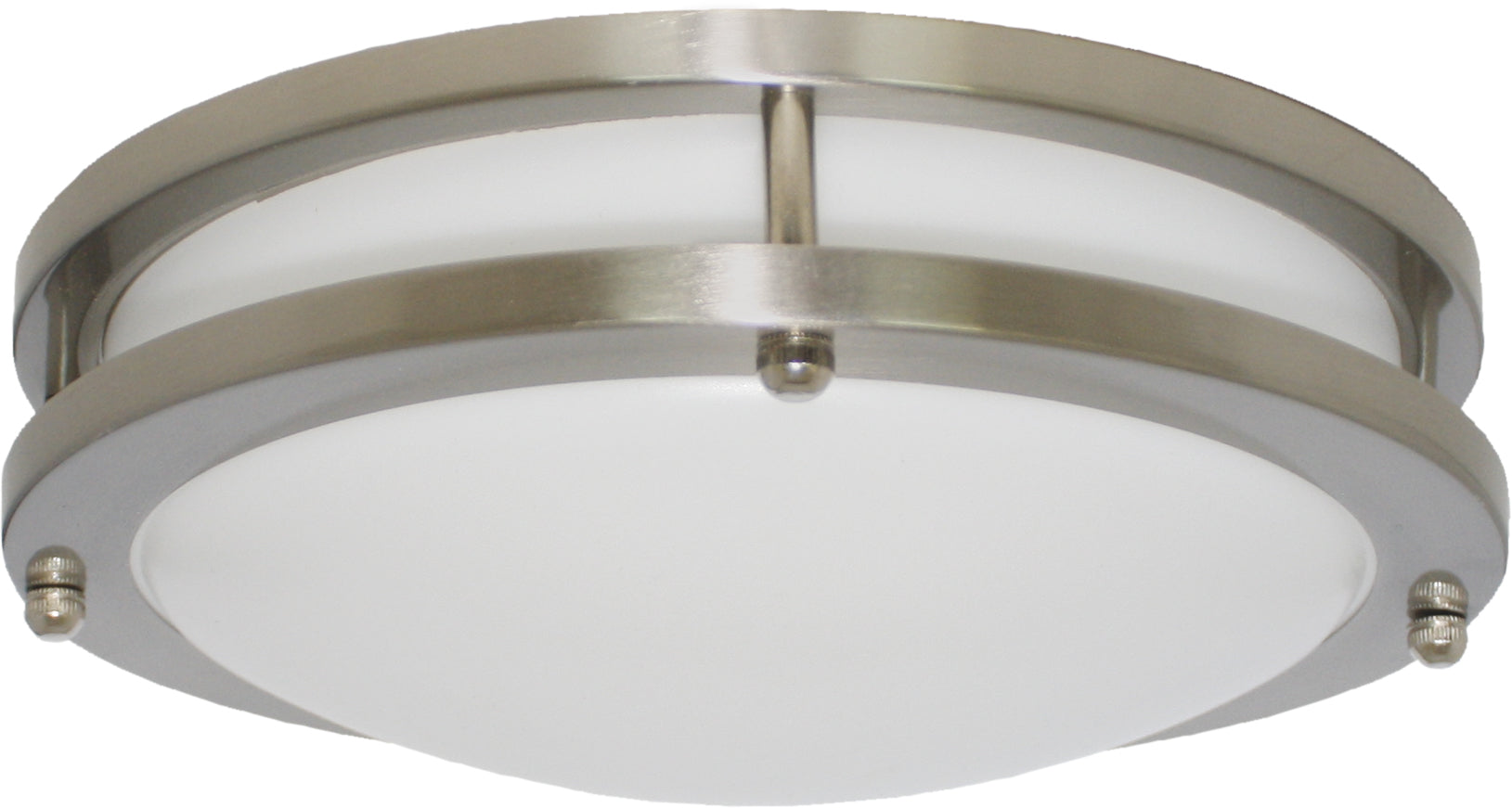 Elco Lighting ELD16CT5W Darby™ LED High Lumen Double Ring Ceiling Light - 22W- CCT Selectable - 120V - Finish: Nickel