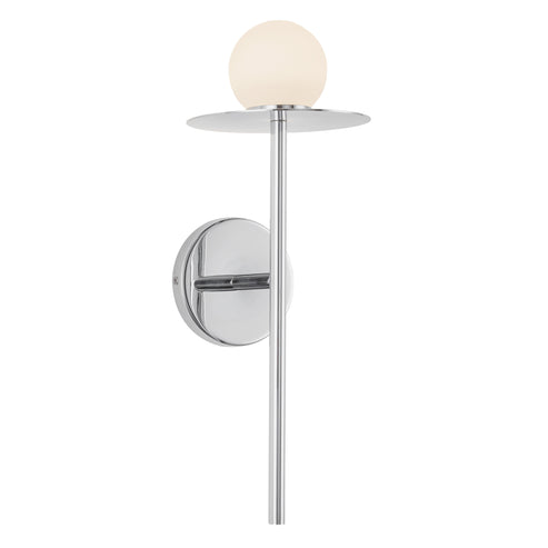Kuzco Lighting WS15506-CH-UNV Elixir 16-in Wall Sconce/Wall Light - CCT: 3000K - Finish: Chrome