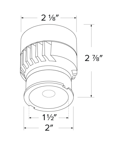 Elco Lighting ELK0330 Koto™ LED Module (Narrow Spot), Color Temperature 3000K, Lumens 350 lm, Beam Angle 38°, Dimming Triac/ELV
