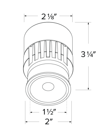 Elco Lighting ELK10DX27-W 0-10V Koto™ LED Module, Color Temperature 2700K, Lumens 1000 lm, Color Temperature 120/277V, 60° Beam Angle
