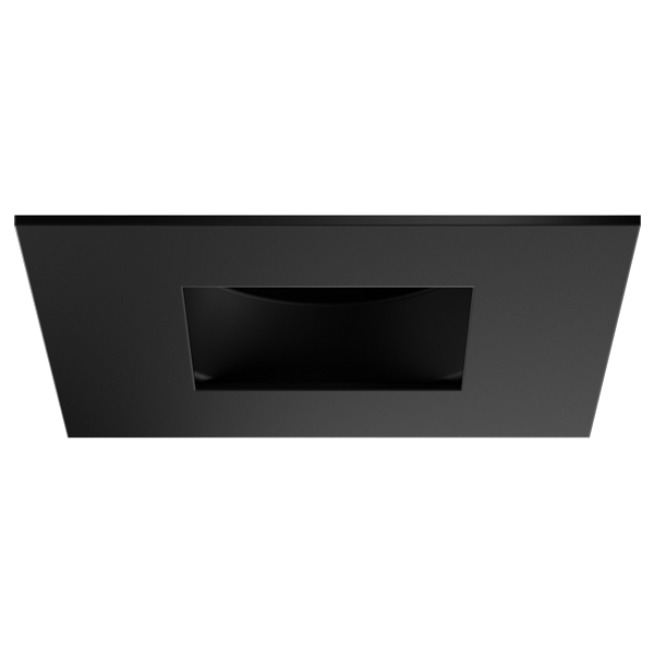 Elco Lighting EL33MR27BB 3" Square Adjustable Pinhole - All Black
